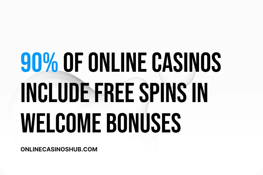 90% of Online Casinos Include Free Spins in Welcome Bonuses